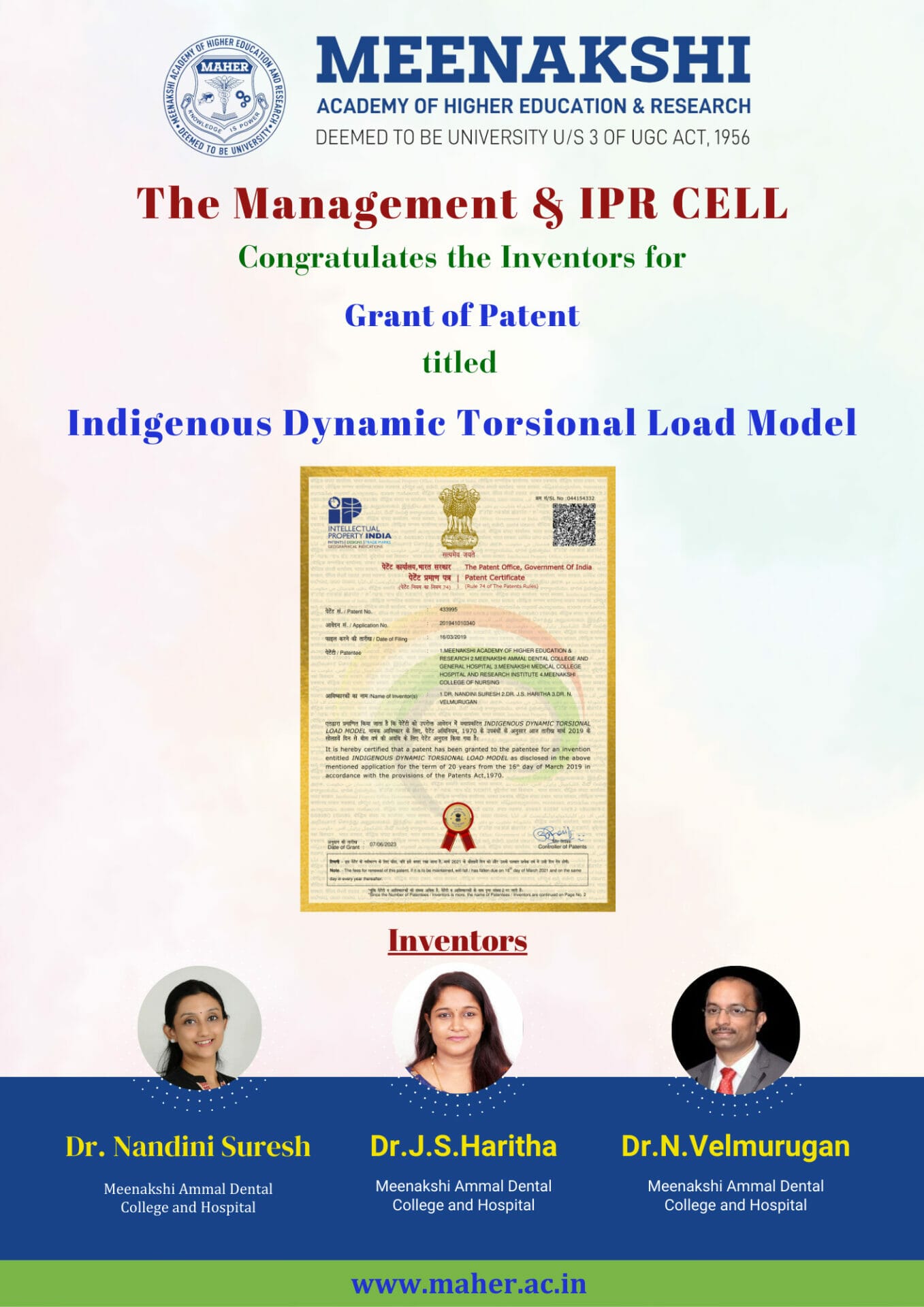 Indigenous Dynamic Torsional Load Model